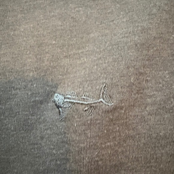 Coastal Cotton Crew Neck Sweatshirt Gray Fish Bone Logo Pullover XL - Picture 4 of 9